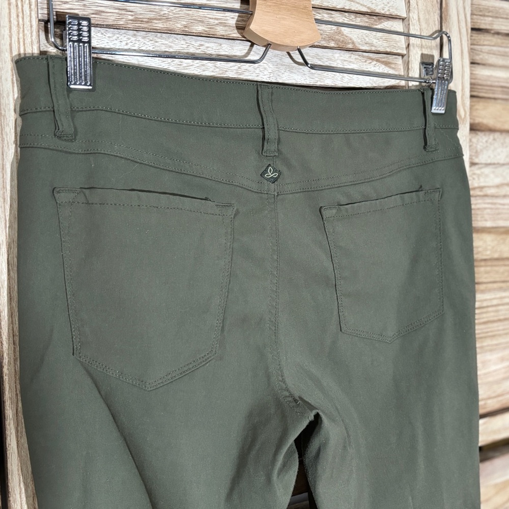 Prana Olive Green Athleisure Pants Size 8 - Picture 5 of 9